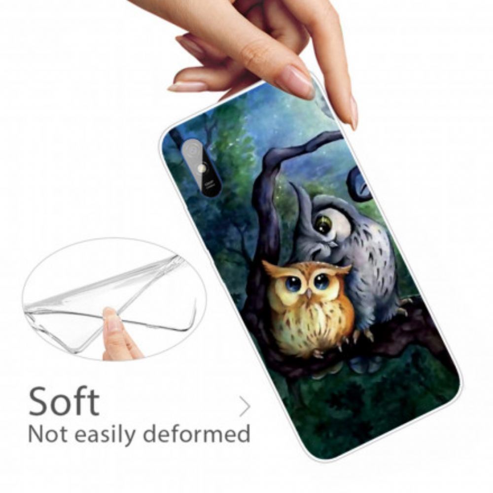 Kryt Na Xiaomi Redmi 9A Malování Sov