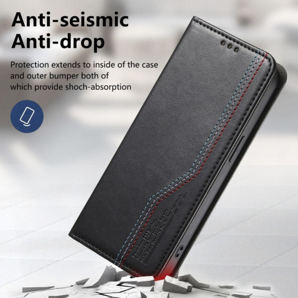 Kožené Pouzdro Folio Xiaomi 17 Pro S Elastickým Řemínkem Na Zápěstí