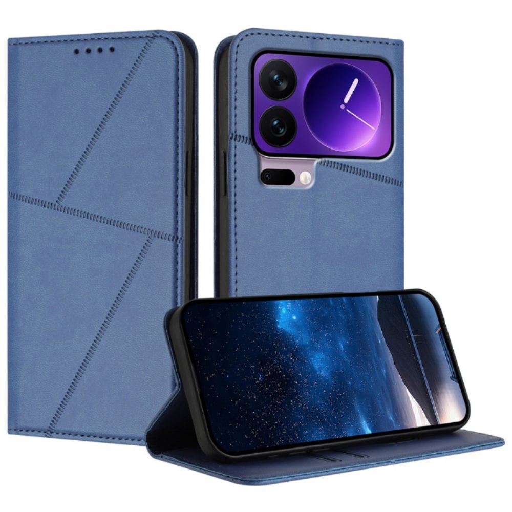 Kožené Pouzdro Xiaomi 17 Pro Liniový Design