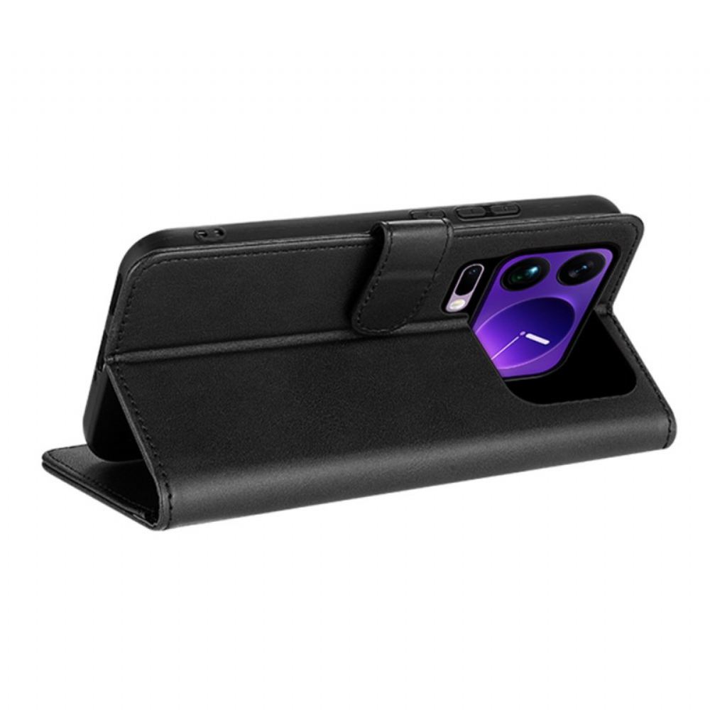 Kožený Kryt Na Xiaomi 17 Pro Kožený Efekt Azns