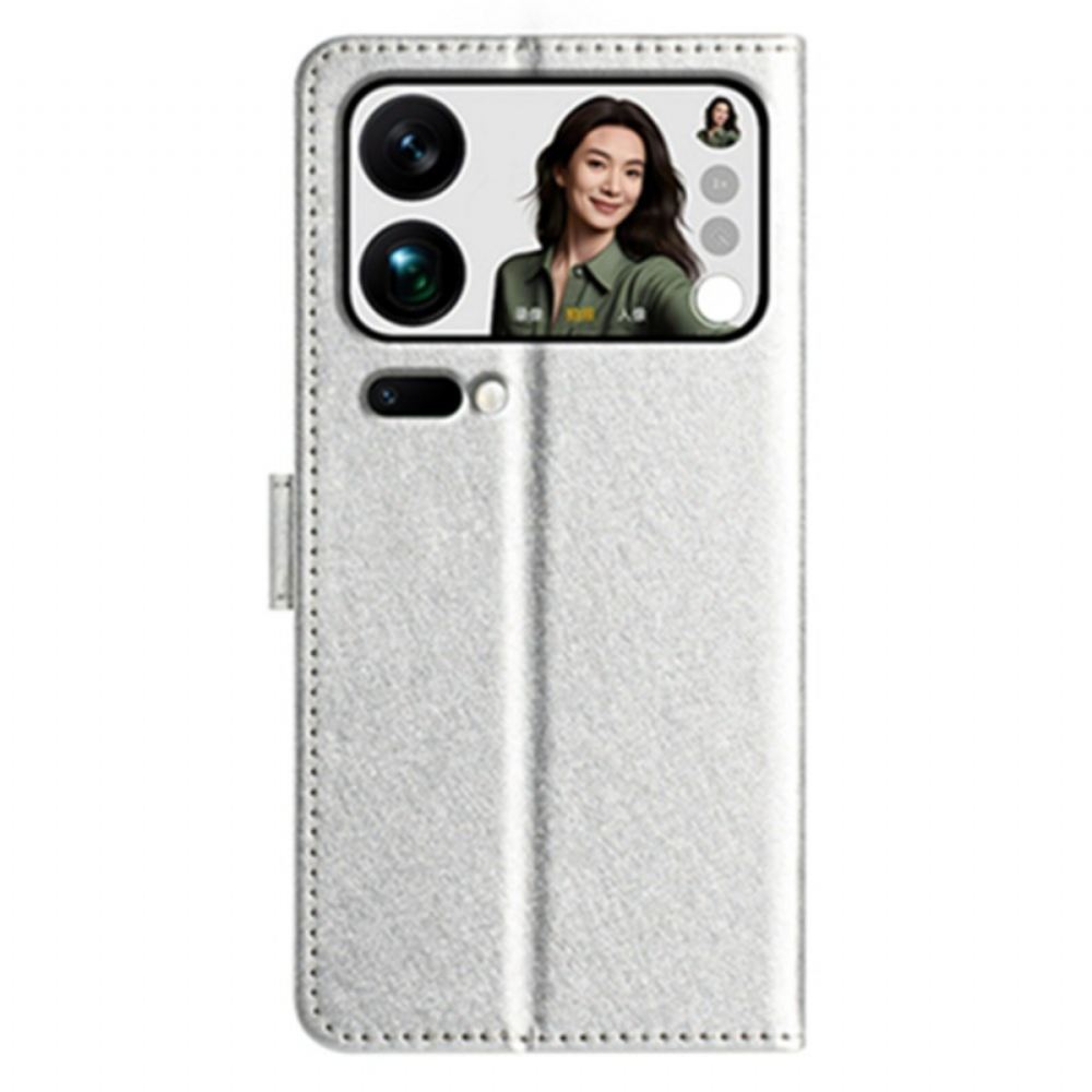 Kožený Kryt Na Xiaomi 17 Pro Hedvábná Textura