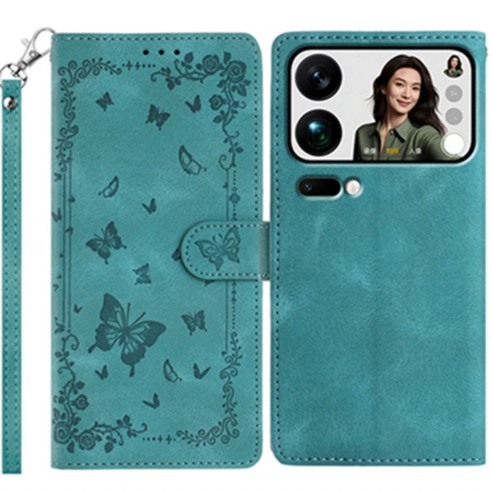 Kožený Kryt Na Xiaomi 17 Pro Květinová Zahrada