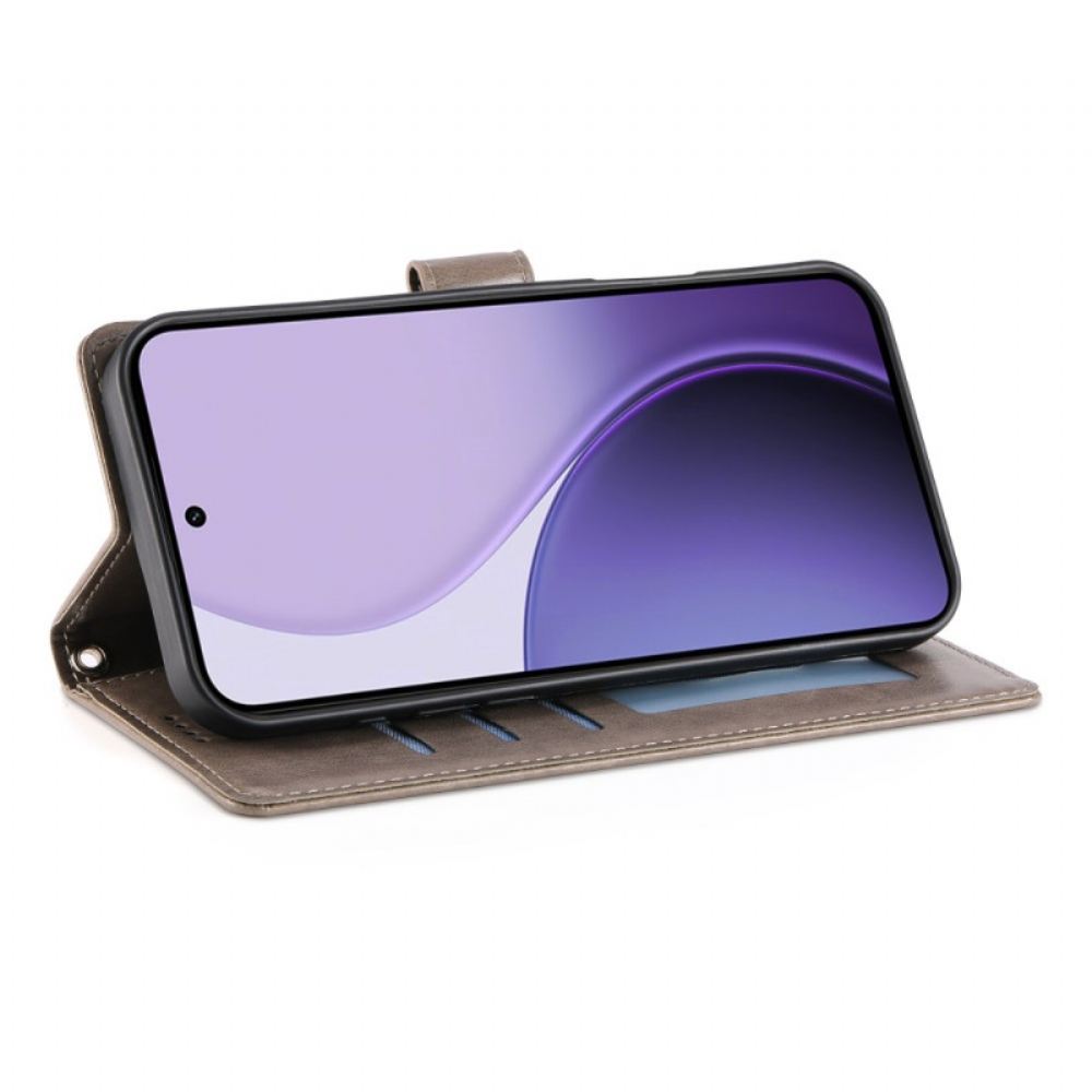 Kožený Kryt Na Xiaomi 17 Pro Květinový Vzor Motýlů