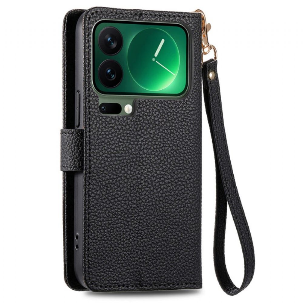 Kožený Kryt Na Xiaomi 17 Pro Rfid Blokovací Srdce