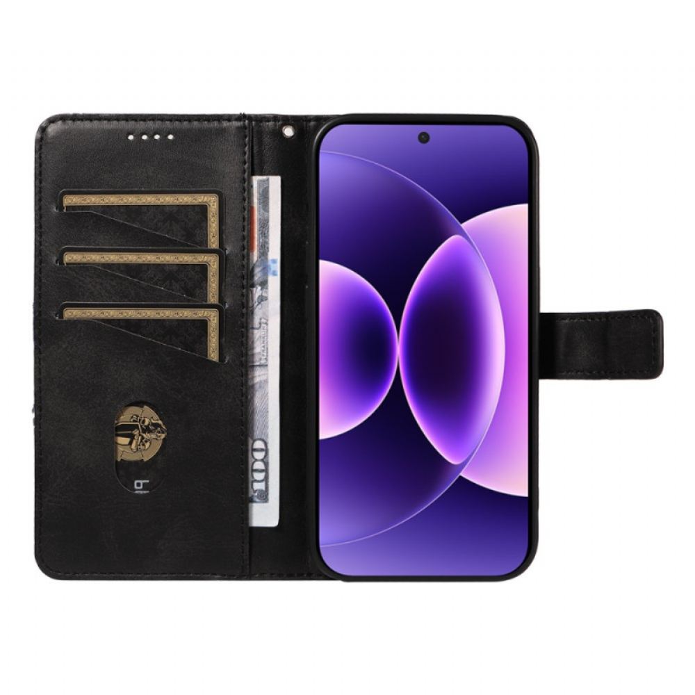 Kožený Kryt Xiaomi 17 Pro Dvoubarevný Kožený Efekt