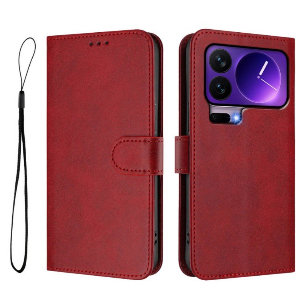 Kožený Kryt Xiaomi 17 Pro Kožený Efekt S Rfid Blokováním