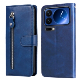 Kožený Kryt Xiaomi 17 Pro Kapsa Na Zip