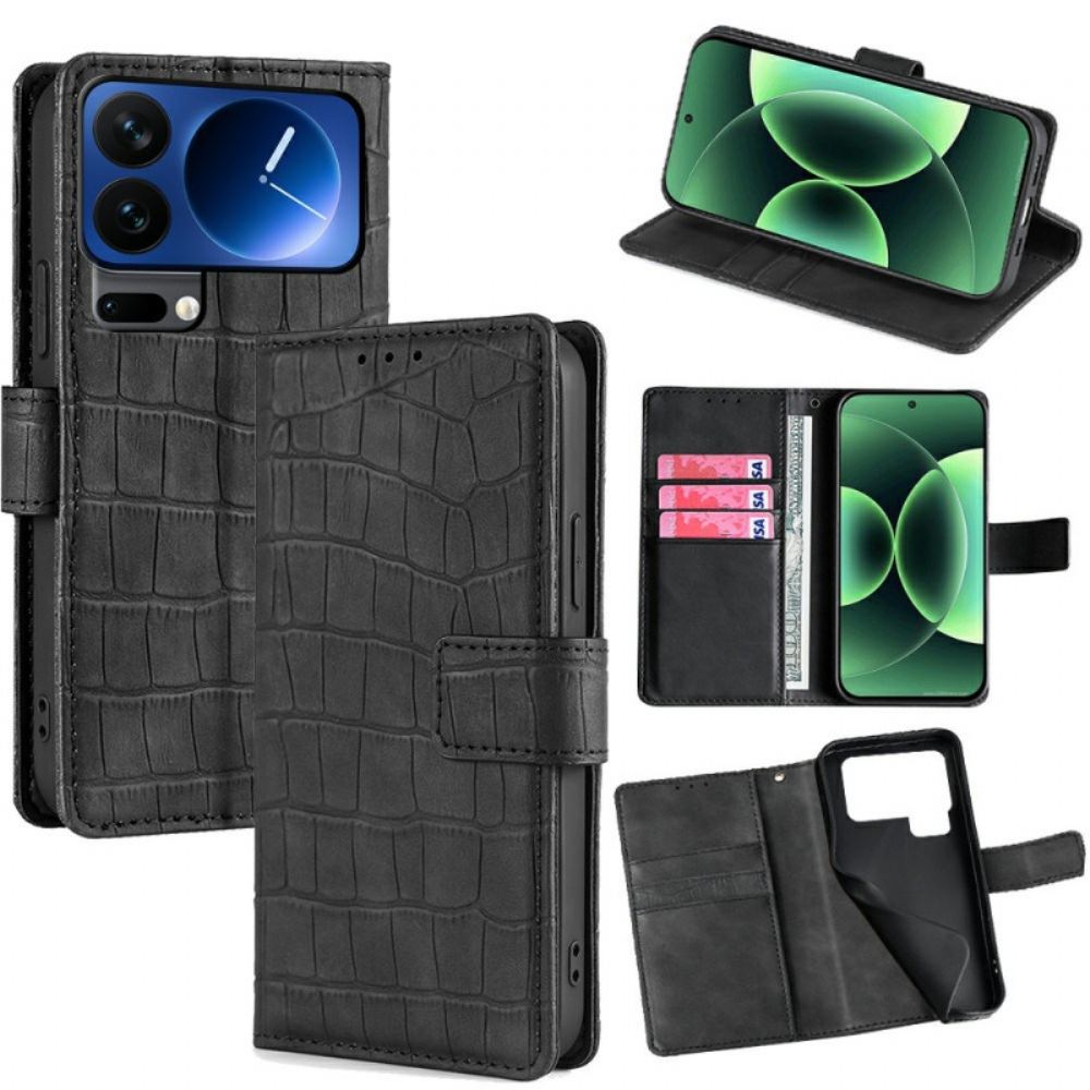 Kožený Kryt Xiaomi 17 Pro Krokodýlí Textura