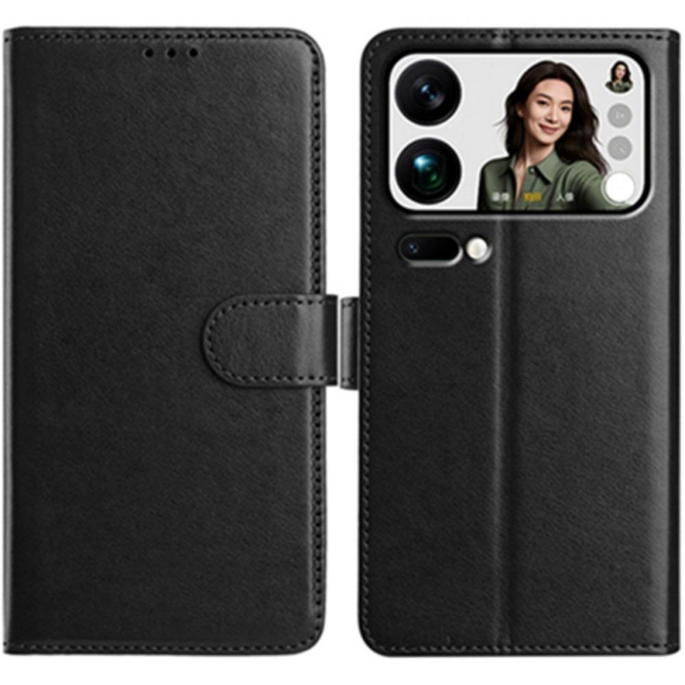 Kožený Kryt Xiaomi 17 Pro Peněženka S 8 Přihrádkami Na Karty