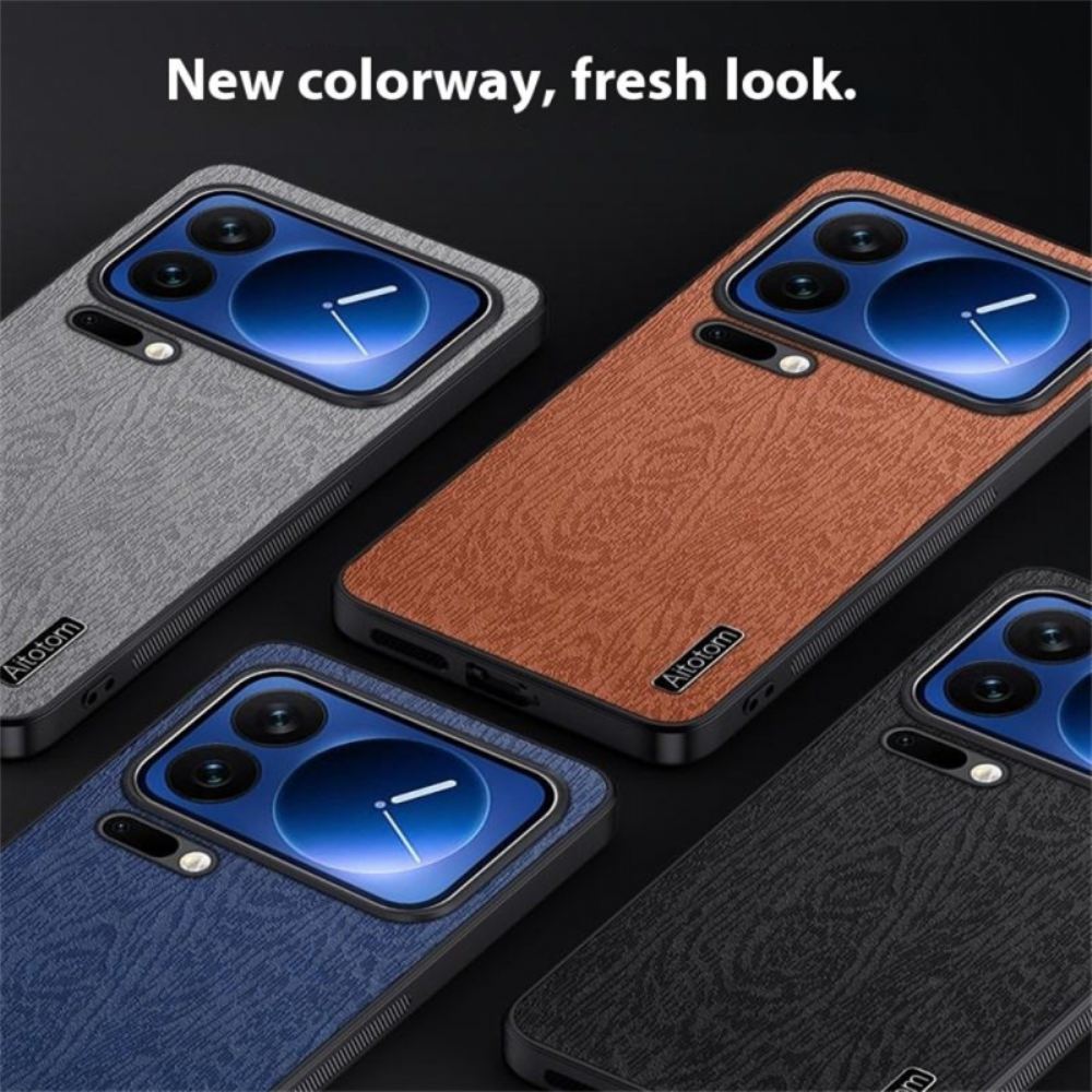 Kryt Xiaomi 17 Pro Kryty Na Mobil Azns Dřevěný Efekt