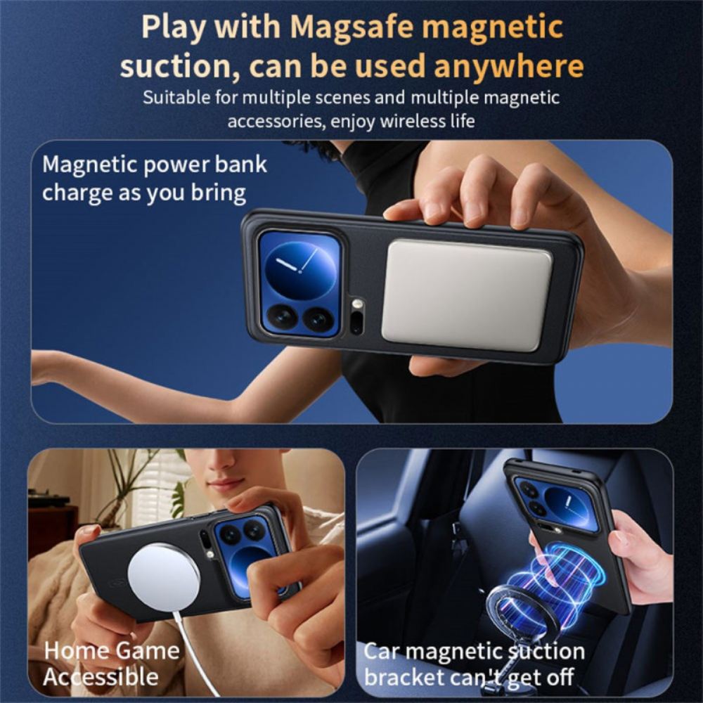 Kryt Xiaomi 17 Pro Magnetický Kryt Z Umělé Kůže