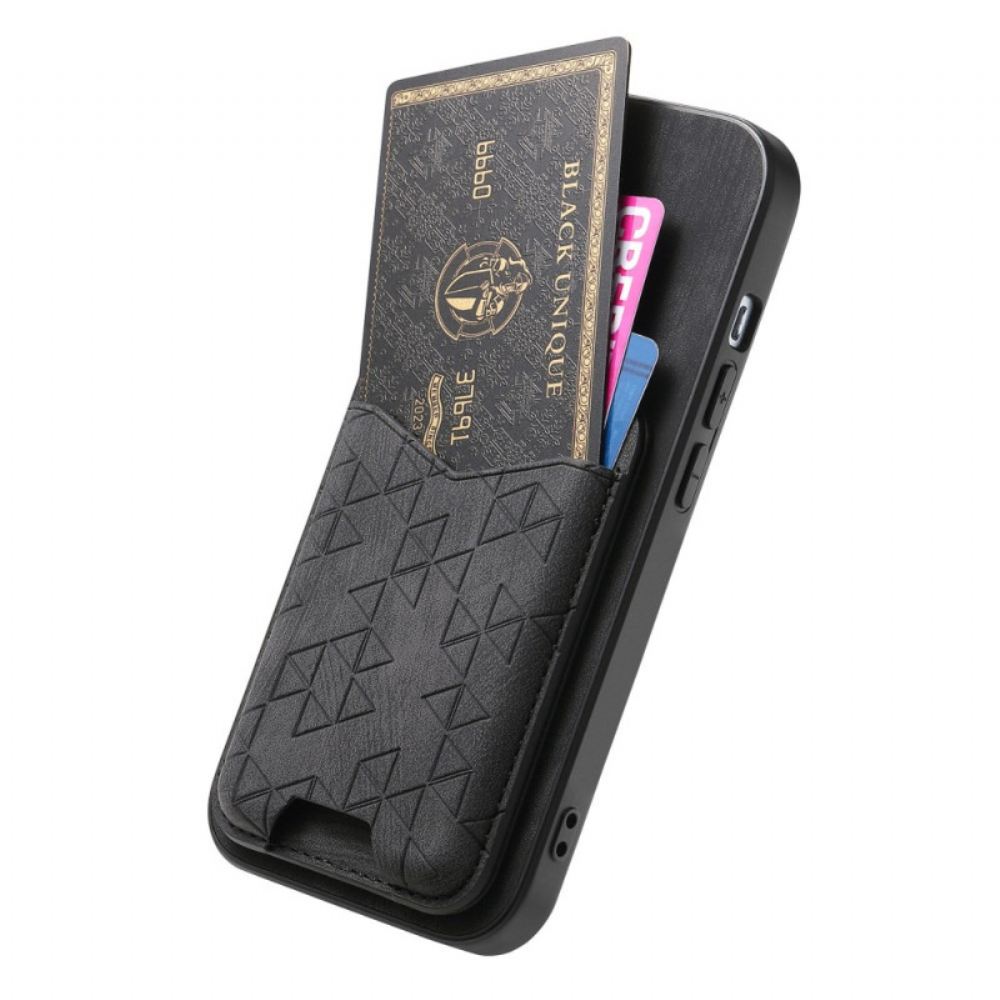 Kryt Xiaomi 17 Pro Pouzdro Na Karty A Stojánek S Gravírovaným Designem