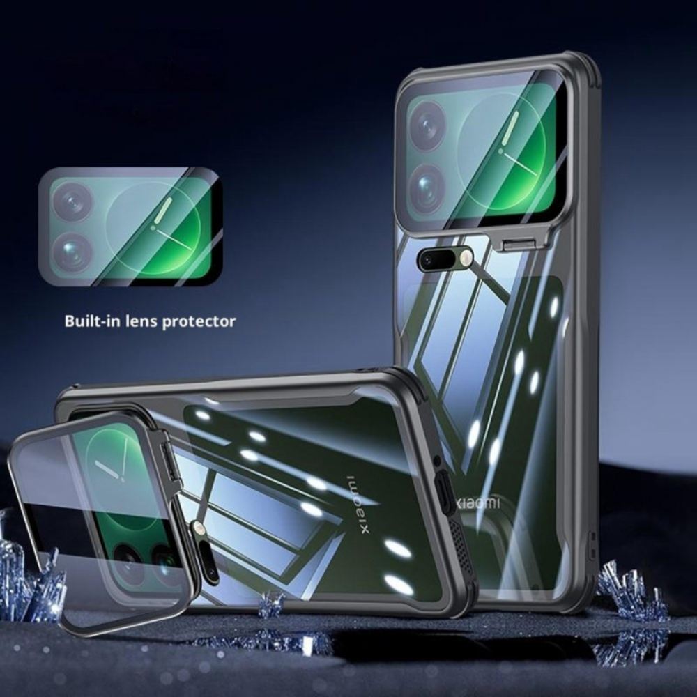 Kryt Xiaomi 17 Pro Průhledný Integrovaný Stojan A Ochrana Kamery