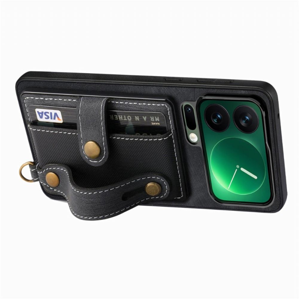 Kryt Xiaomi 17 Pro Přihrádky Na Karty A Popruh