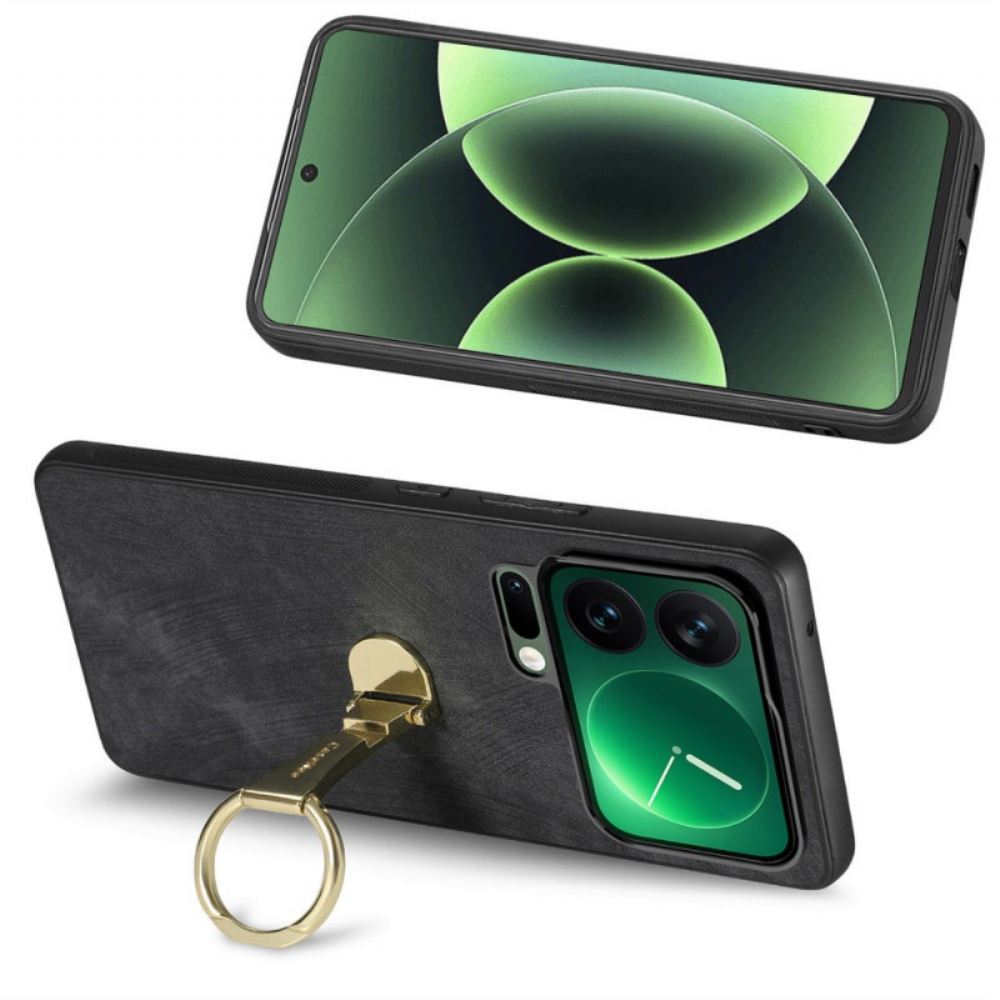 Kryt Xiaomi 17 Pro Skládací Stojánek S Retro Texturou Caseneo