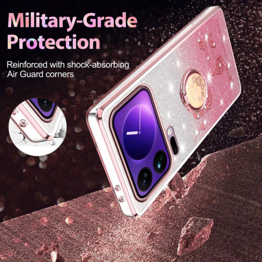 Kryt Xiaomi 17 Pro Stojan Na Prsteny S Kamínky