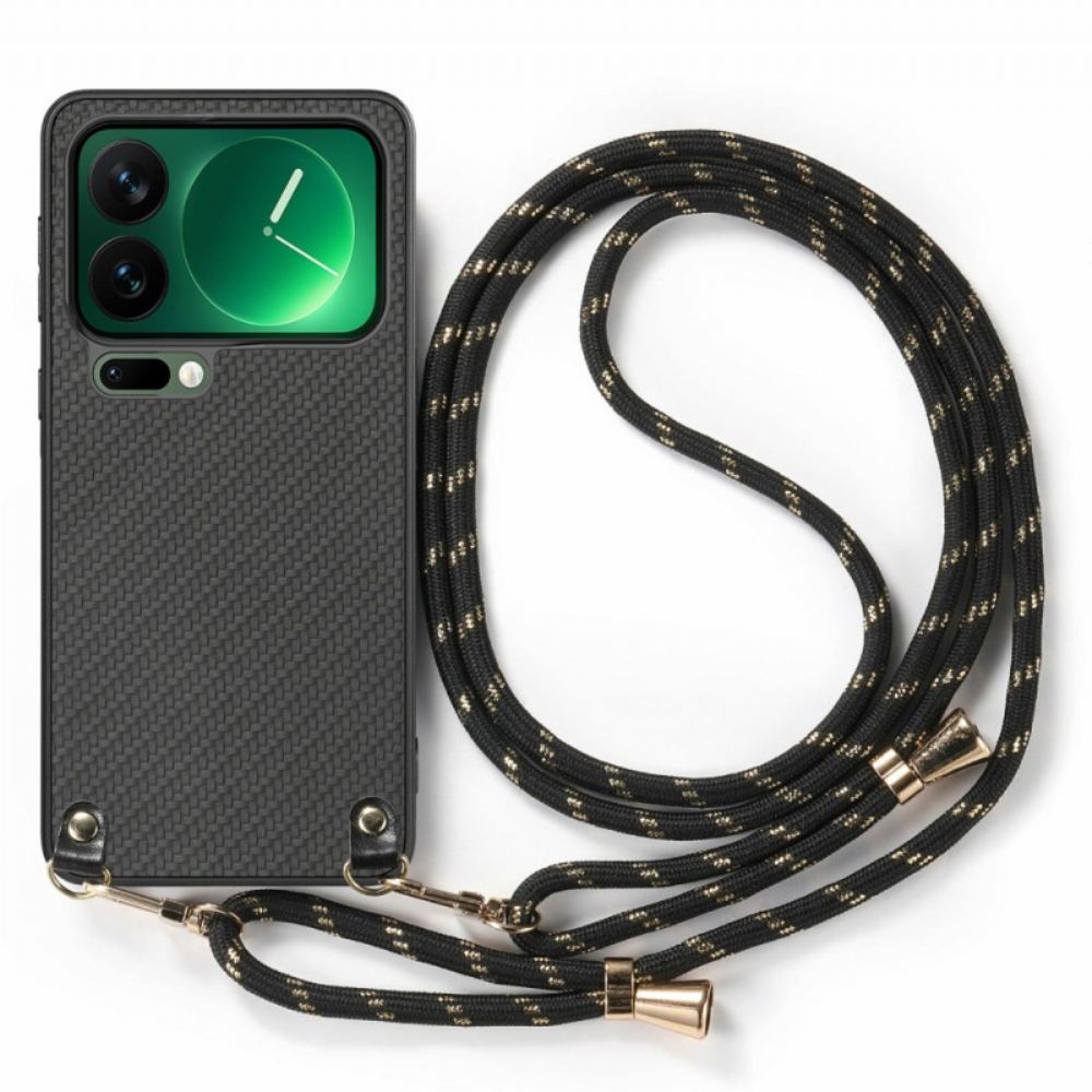 Kryt Xiaomi 17 Pro Textura Z Uhlíkových Vláken