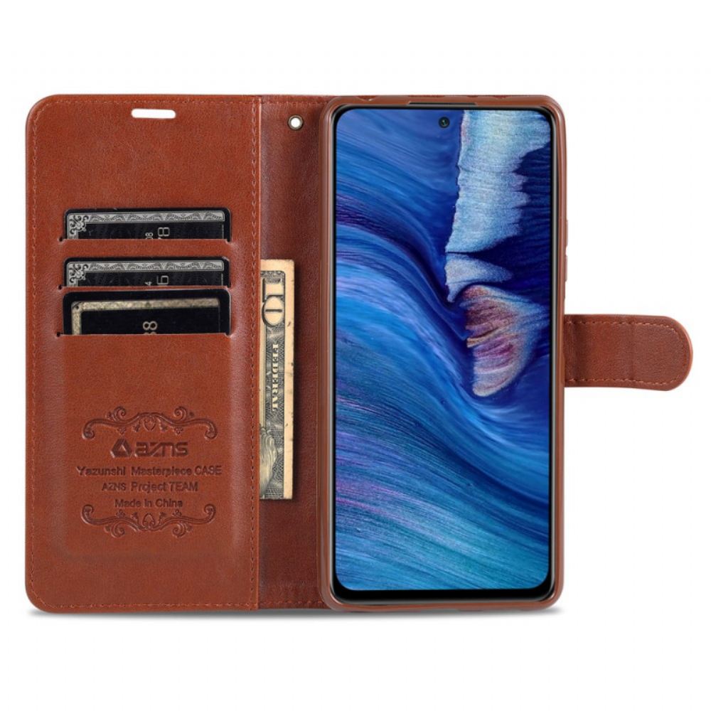 Flipové Pouzdro Na Xiaomi Redmi Note 10 Pro Azns Umělá Kůže