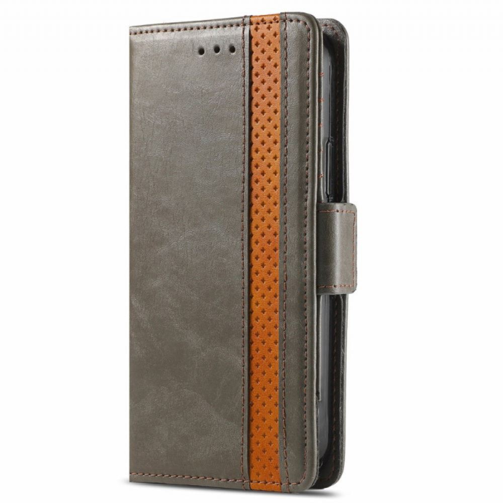 Flipové Pouzdro Na Xiaomi Redmi Note 10 Pro Dvojbarevná Dvojitá Spona