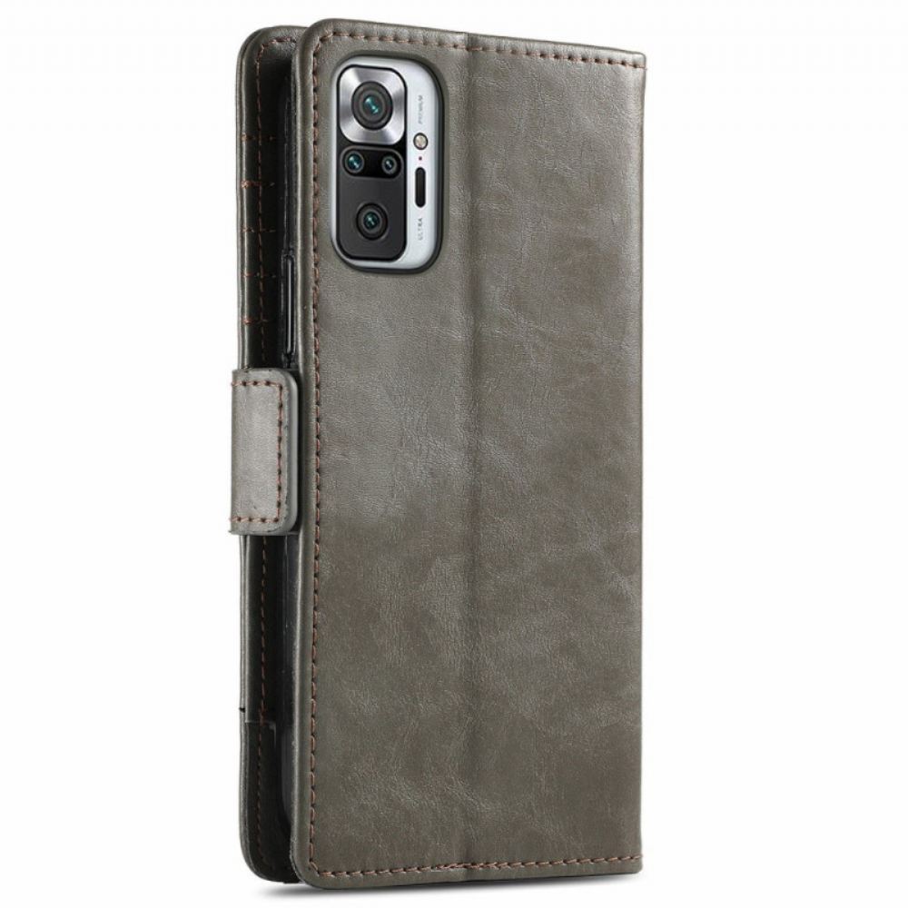 Flipové Pouzdro Na Xiaomi Redmi Note 10 Pro Dvojbarevná Dvojitá Spona