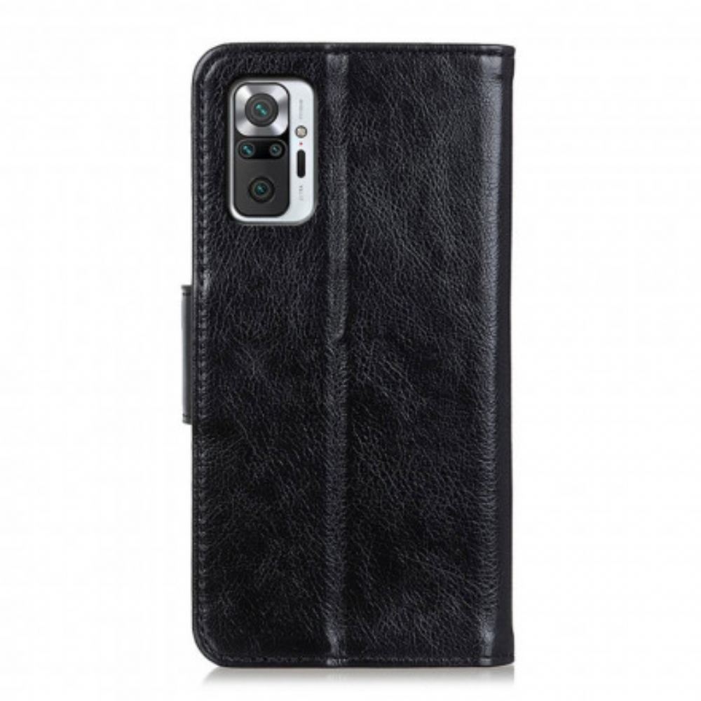 Flipové Pouzdro Na Xiaomi Redmi Note 10 Pro Dělená Kůže Nappa