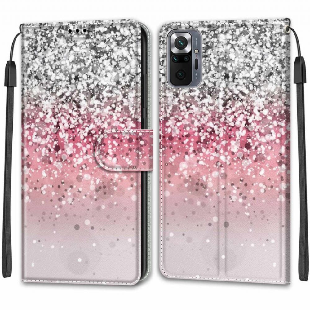 Flipové Pouzdro Na Xiaomi Redmi Note 10 Pro Flitry S Páskem