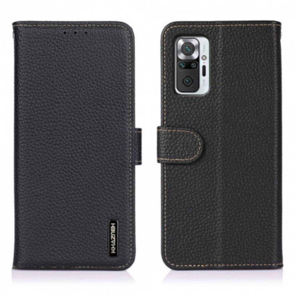 Flipové Pouzdro Na Xiaomi Redmi Note 10 Pro Kůže Liči Khazneh