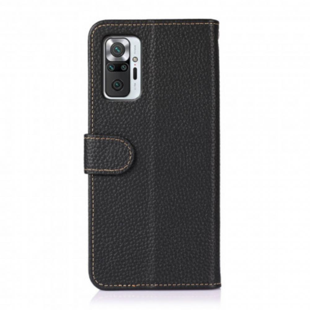 Flipové Pouzdro Na Xiaomi Redmi Note 10 Pro Kůže Liči Khazneh