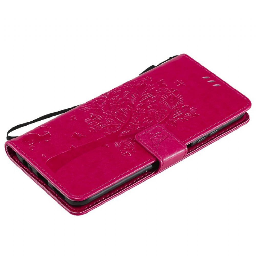 Flipové Pouzdro Na Xiaomi Redmi Note 10 Pro Na Lana Strom A Strappy Cat