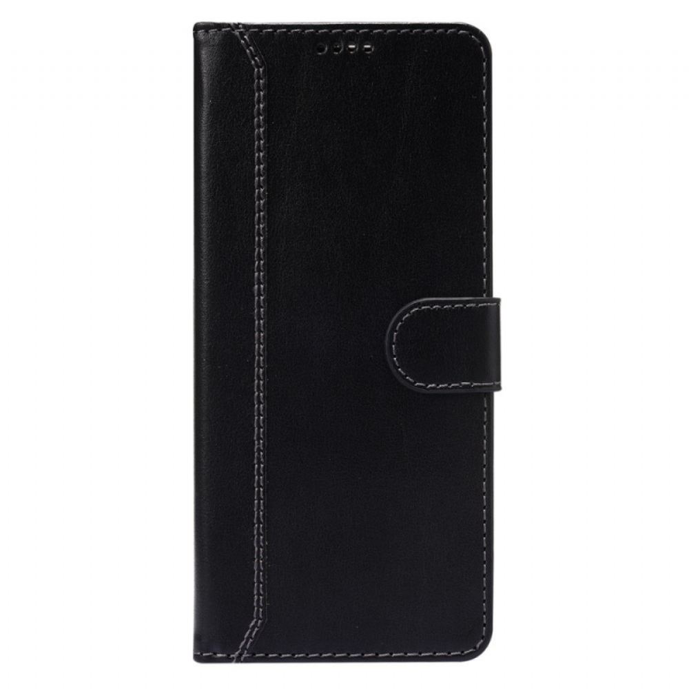 Flipové Pouzdro Na Xiaomi Redmi Note 10 Pro Lesklé A Odhalené Švy