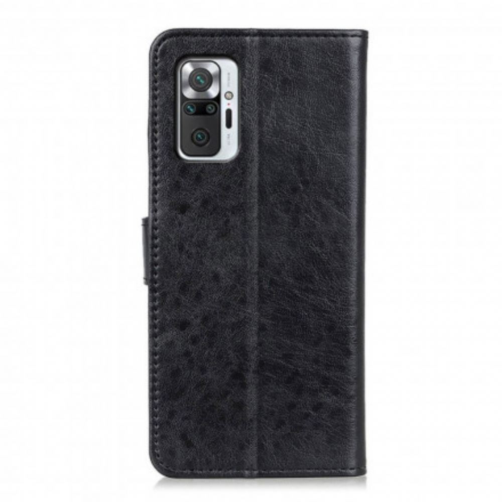 Flipové Pouzdro Na Xiaomi Redmi Note 10 Pro Texturovaná Umělá Kůže