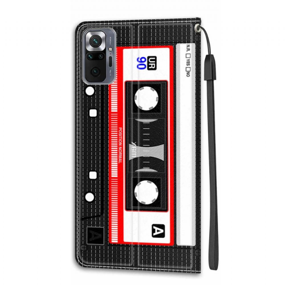 Kožené Pouzdro Na Xiaomi Redmi Note 10 Pro K7 Se Šňůrkou