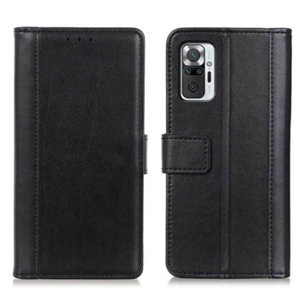 Kožené Pouzdro Na Xiaomi Redmi Note 10 Pro Styl Dělené Kůže