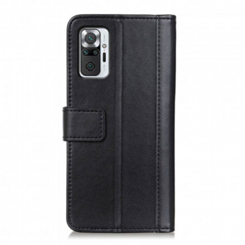 Kožené Pouzdro Na Xiaomi Redmi Note 10 Pro Styl Dělené Kůže