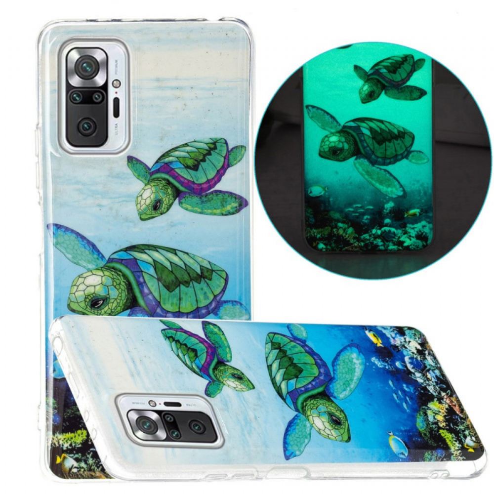 Kryt Na Xiaomi Redmi Note 10 Pro Fluorescenční Želvy