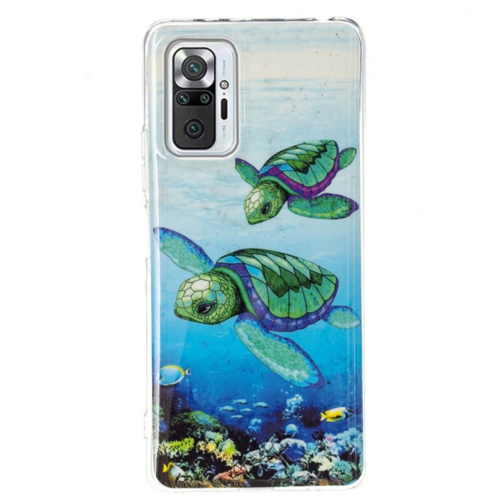 Kryt Na Xiaomi Redmi Note 10 Pro Fluorescenční Želvy