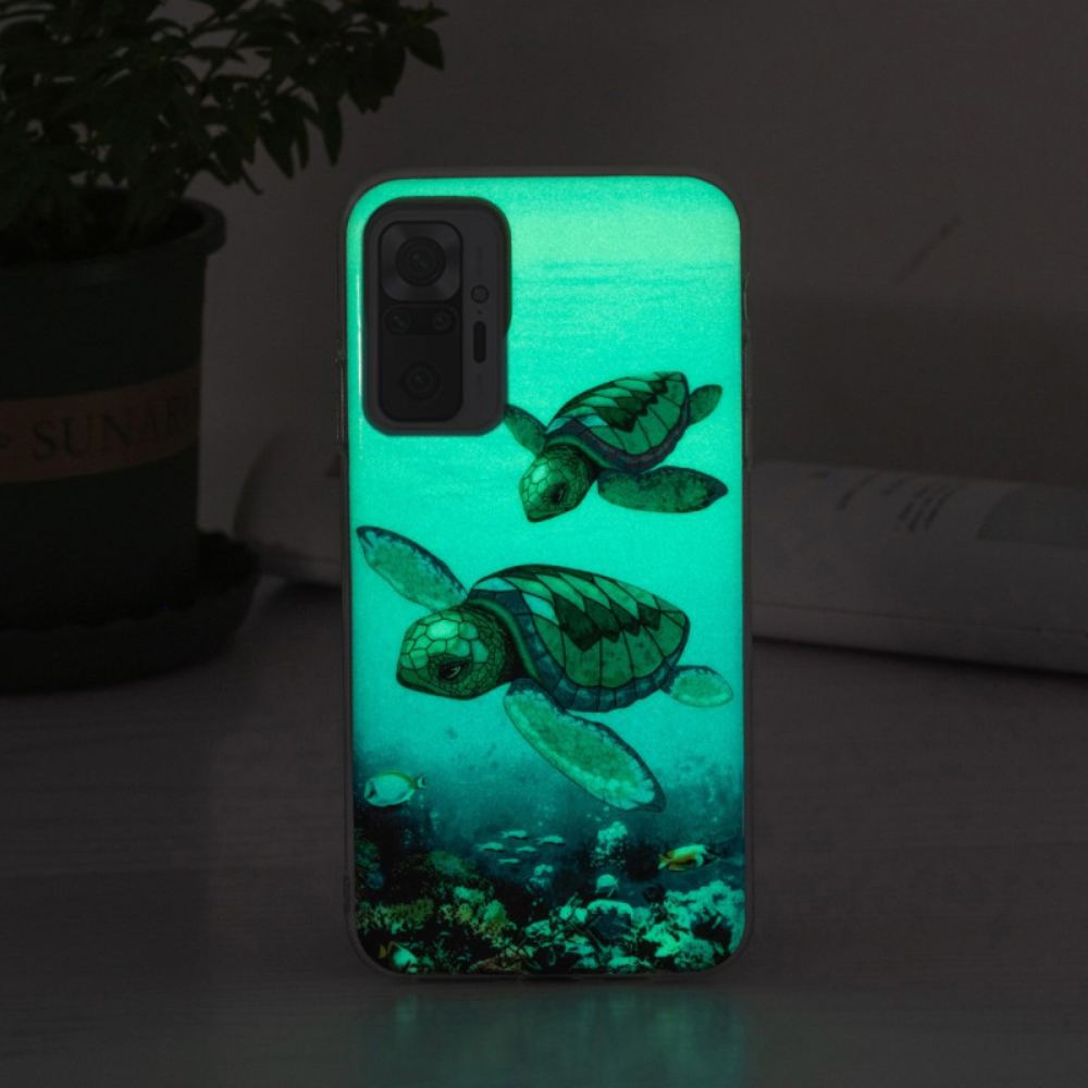 Kryt Na Xiaomi Redmi Note 10 Pro Fluorescenční Želvy