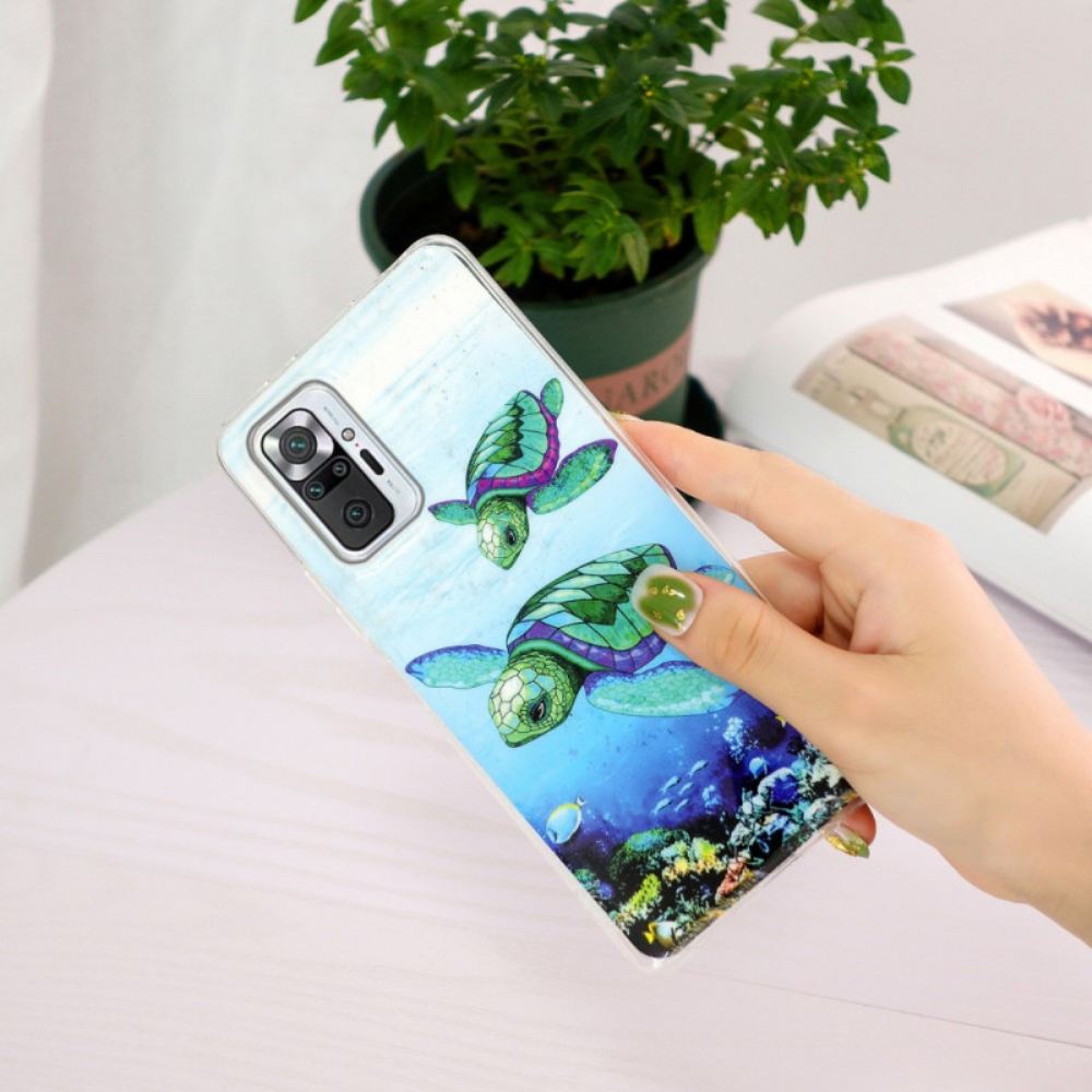 Kryt Na Xiaomi Redmi Note 10 Pro Fluorescenční Želvy