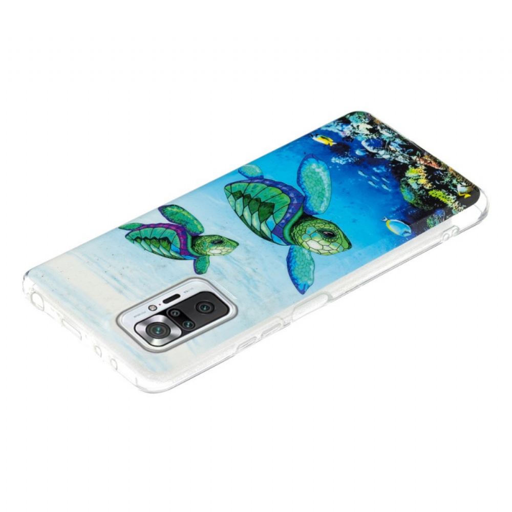 Kryt Na Xiaomi Redmi Note 10 Pro Fluorescenční Želvy