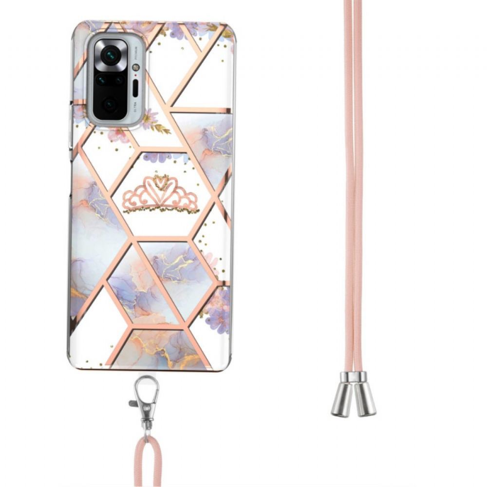 Kryt Na Xiaomi Redmi Note 10 Pro Na Lana Květinová Mramorová Šňůra