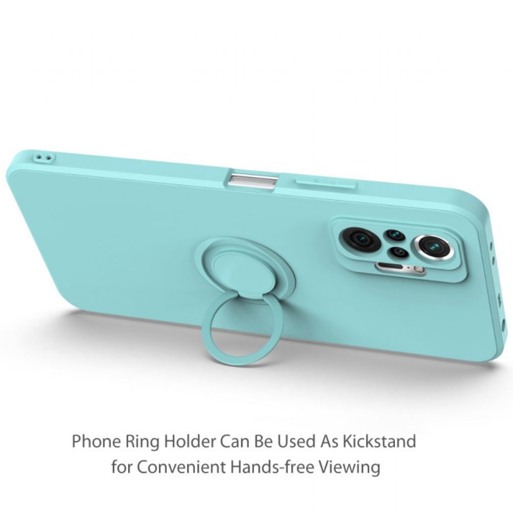 Kryt Na Xiaomi Redmi Note 10 Pro Tekutý Silikonový Kroužek A Šňůrka