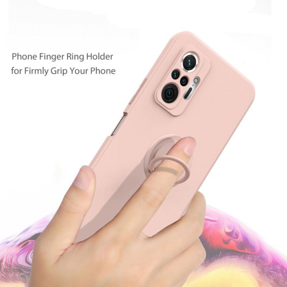 Kryt Na Xiaomi Redmi Note 10 Pro Tekutý Silikonový Kroužek A Šňůrka