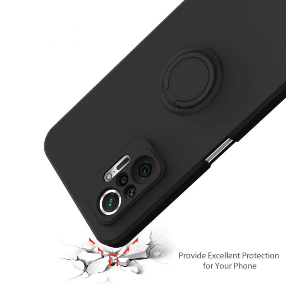 Kryt Na Xiaomi Redmi Note 10 Pro Tekutý Silikonový Kroužek A Šňůrka