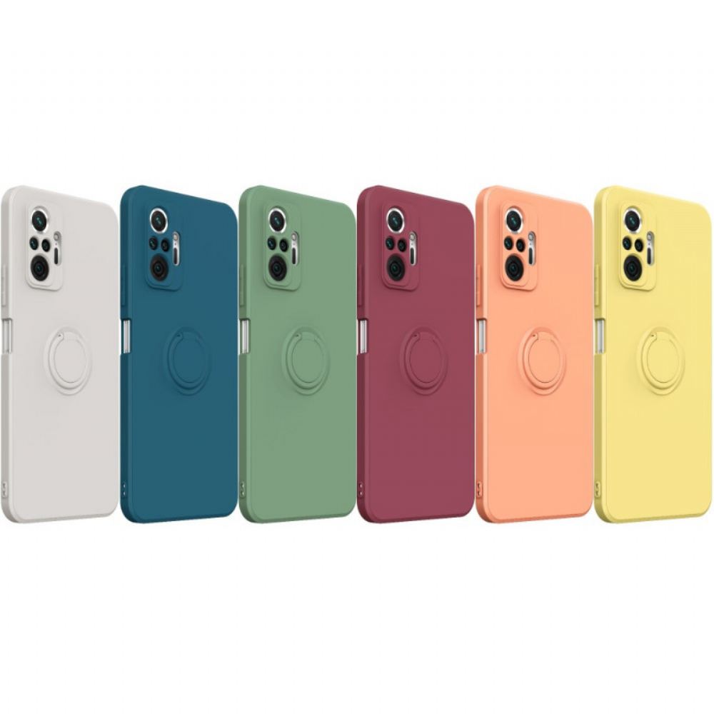Kryt Na Xiaomi Redmi Note 10 Pro Tekutý Silikonový Kroužek A Šňůrka