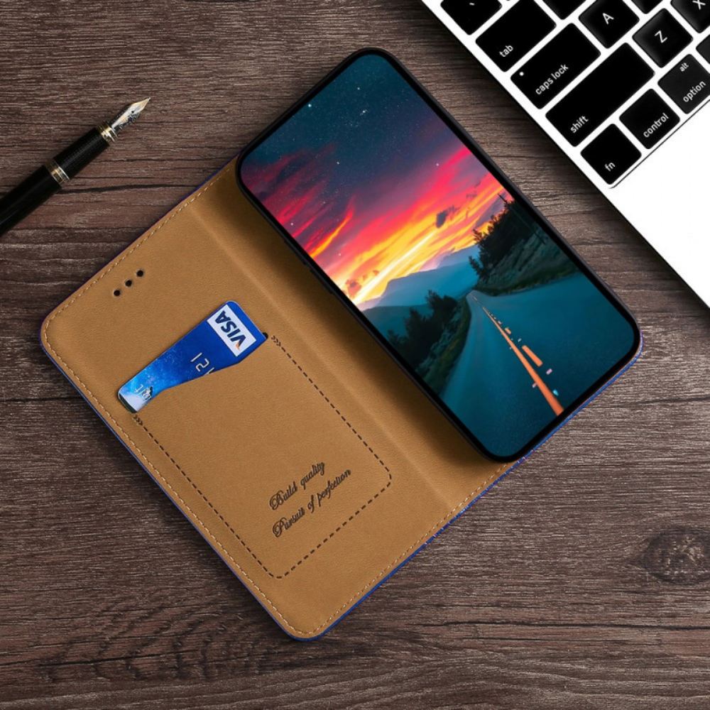 Kryty Na Mobil Na Xiaomi Redmi Note 10 Pro Flipové Pouzdro Litchi Šití Dělenou Kůží