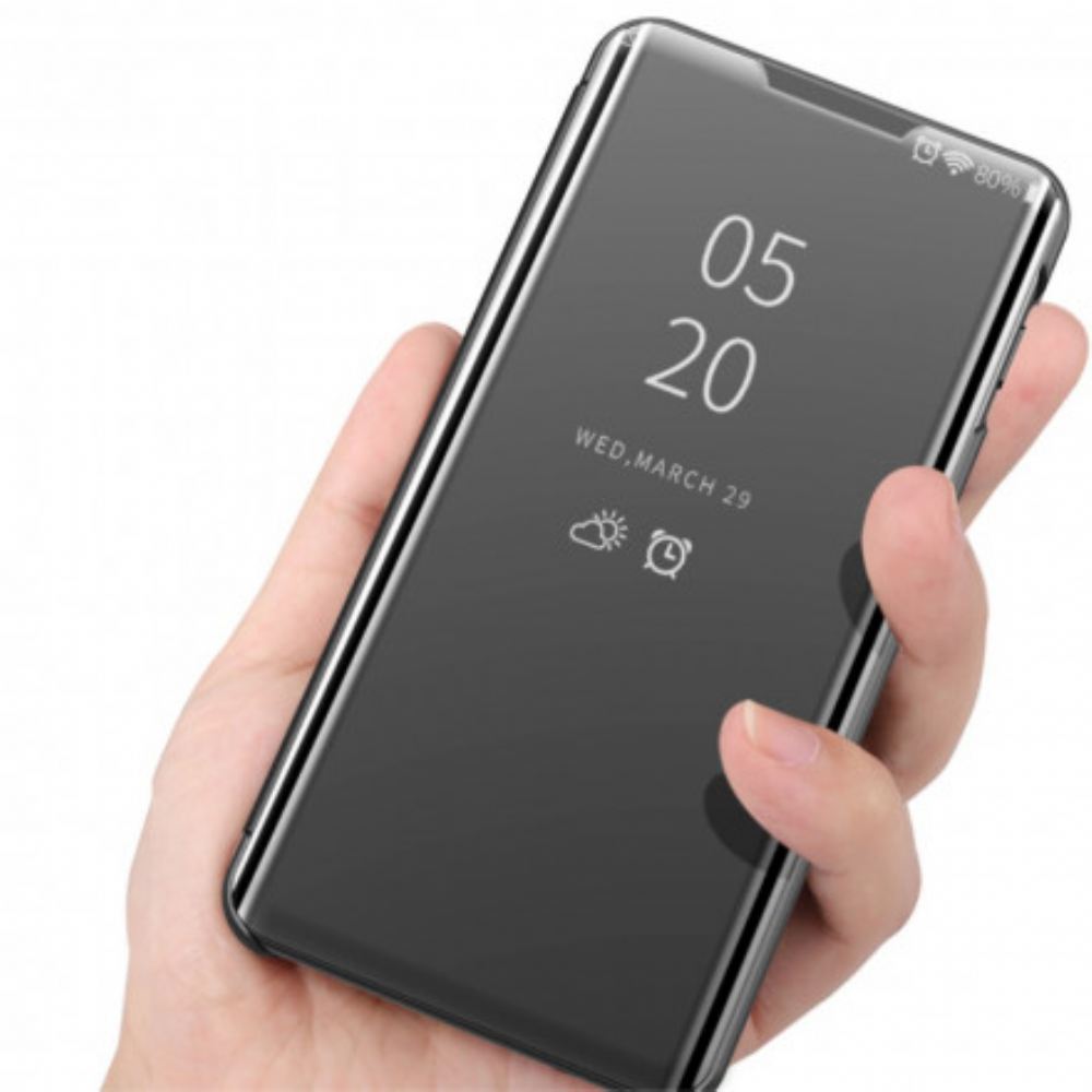 Kryty Na Mobil Na Xiaomi Redmi Note 10 Pro Zrcadlo A Umělá Kůže