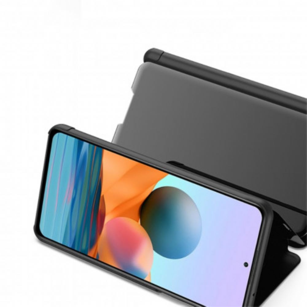 Kryty Na Mobil Na Xiaomi Redmi Note 10 Pro Zrcadlo A Umělá Kůže