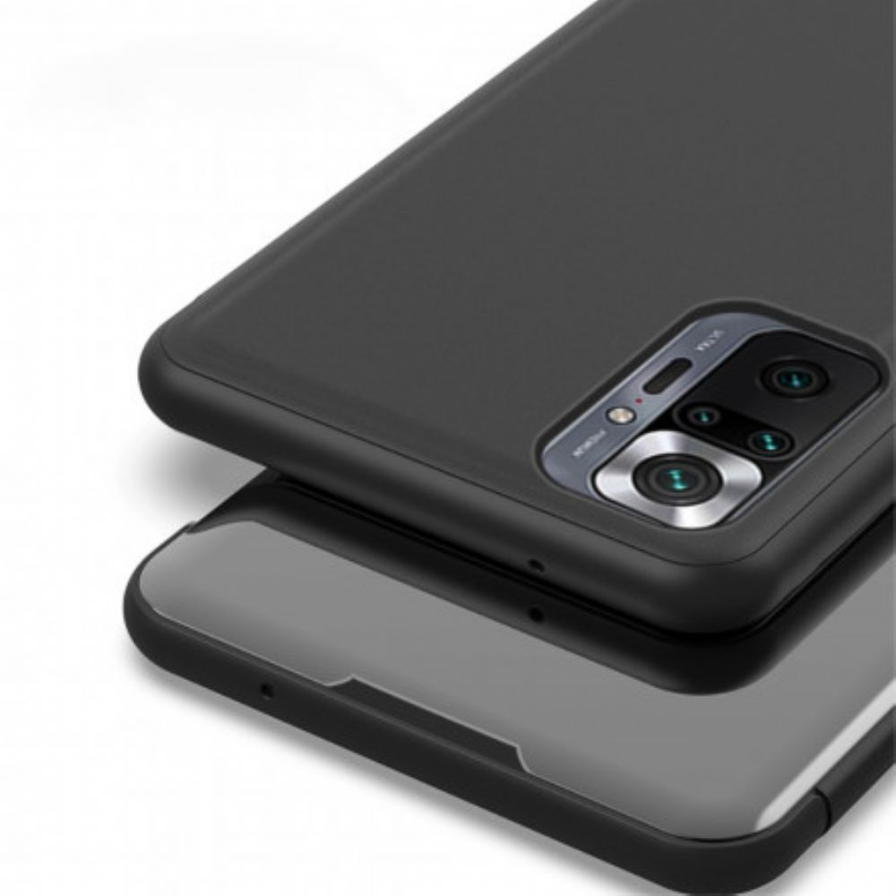 Kryty Na Mobil Na Xiaomi Redmi Note 10 Pro Zrcadlo A Umělá Kůže