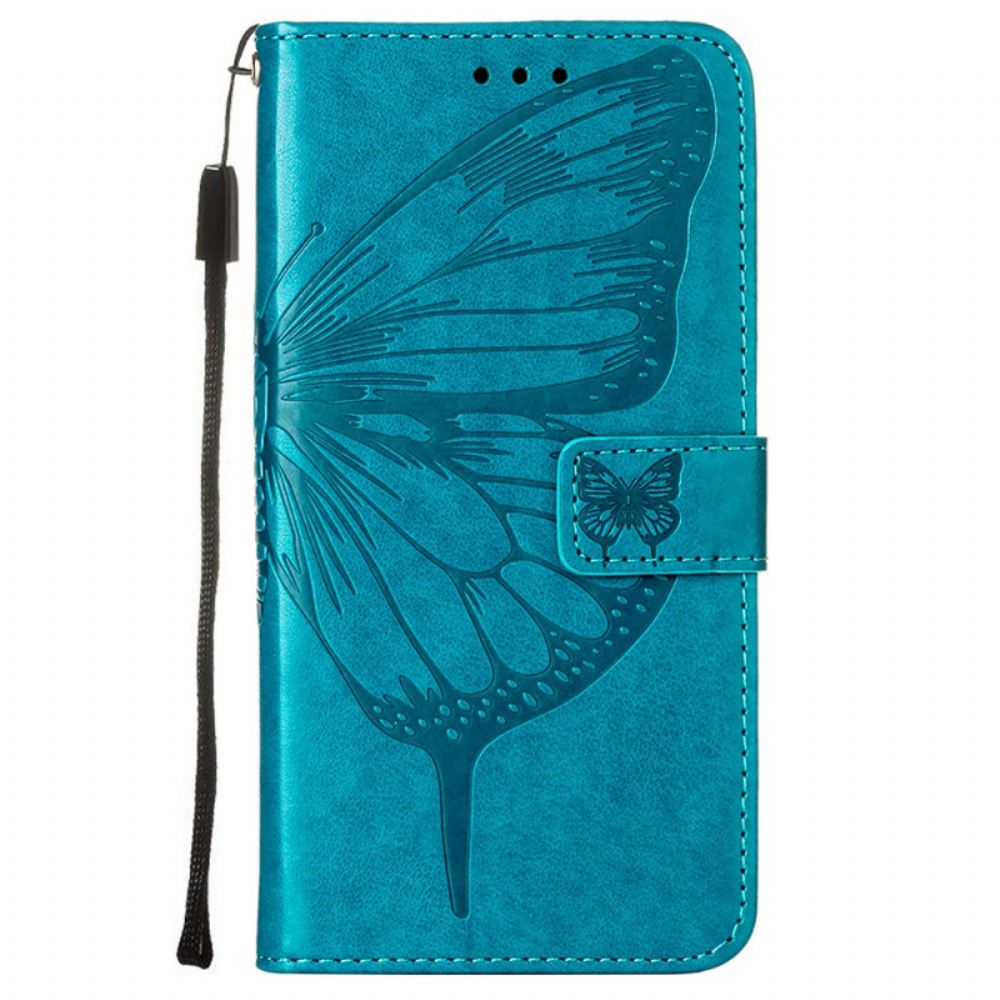 Flipové Pouzdro Na Xiaomi Mi 11 Pro Motýlí Design Se Šňůrkou