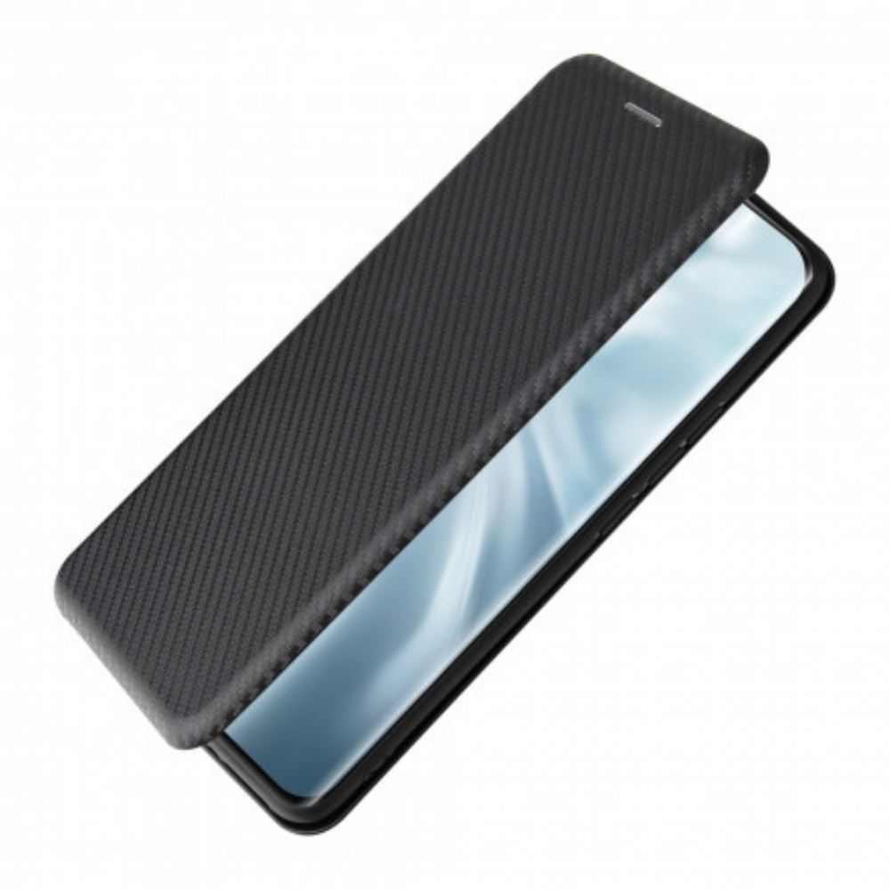 Kryty Na Mobil Na Xiaomi Mi 11 Pro Flipové Pouzdro Uhlíkové Vlákno S Opěrným Kroužkem